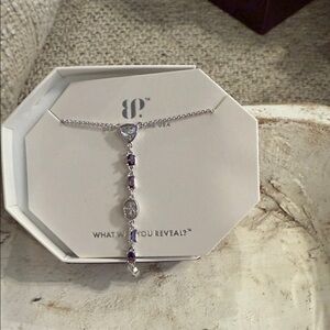 Dazzling Silver and Purple Necklace